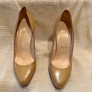 Christian Louboutin nude heels